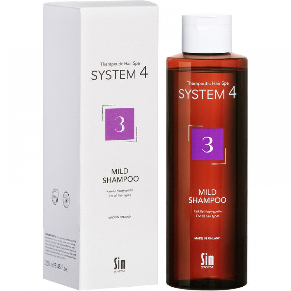 SIM SENSITIVE System 4 Mild Shampoo №3 250ml - Шампунь №3 для профілактичного застосування для всіх типів волосся SIM SENSITIVE System 4 Mild Shampoo №3 250ml - Шампунь №3 для профілактичного застосування для всіх типів волосся